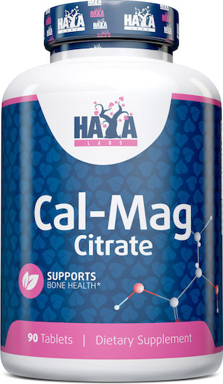 Haya Labs Cal-Mag Citrate 90 ταμπλέτες