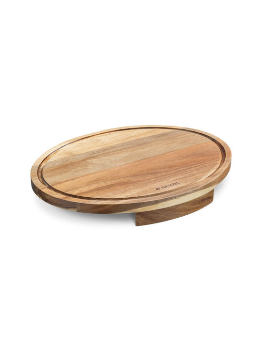 Navaris Wooden Pizza Serving Platter 42x32x3cm