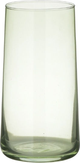 Click Set of Glasses Water made of Glass in Green Color 540ml 6pcs
