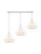 Stimeno Pendant Light Three-Light Rail for Socket E27 White