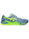 ASICS Gel-Resolution 9 Ανδρικά Παπούτσια Τένις για Όλα τα Γήπεδα Steel Blue / Hazard Green