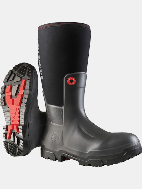 Dunlop Snugboot Pioneer Cizme De Lucru Waterproof Negre