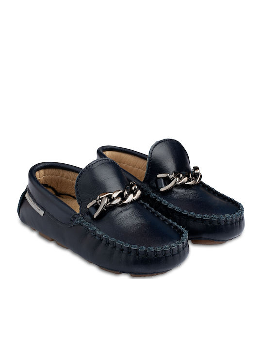 Babywalker Βαπτιστικά Δερμάτινα Μοκασίνια Navy ...