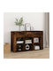 Sideboard Wooden with Drawers Smoky Oak 100x30x59.5cm