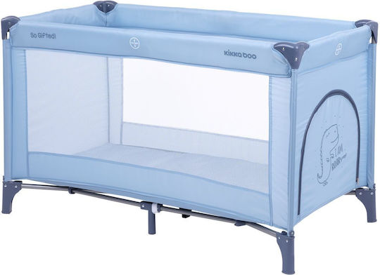 Kikka Boo So Gifted 2023 Παρκοκρέβατο με Στρώμα Μπλε 124x64cm