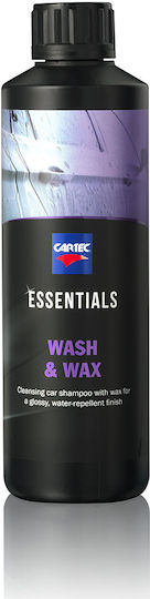 Cartec Essentials Wash & Wax Autoshampoo mit Aktivschaum With Wax 500ml