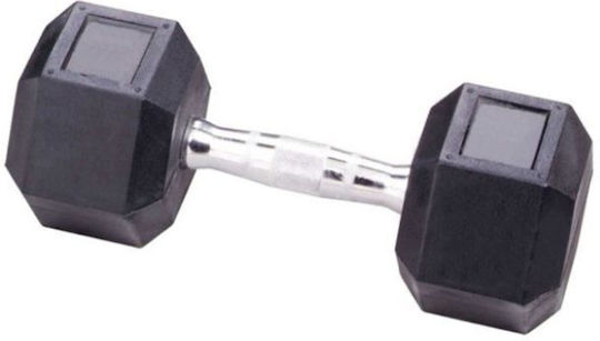 MDS Hexagon Rubber Dumbbell 1 x 2.5kg