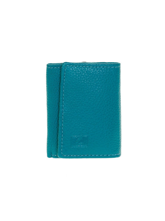 Lavor Small Leather Women's Wallet with RFID Turquoise