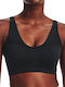 Crossback Mid Frauen Sport-BHs Sport-BH Schwarz