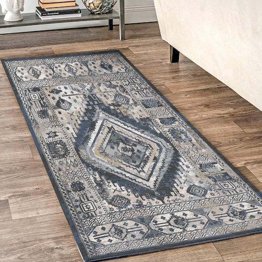 Saray Home Indris Σετ Μοντέρνα Χαλιά Κρεβατοκάμαρας Μπλε / Μπεζ IDR03-SET 3τμχ
