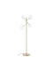 Ideal Lux Equinoxe Floor Lamp H166xW56cm. with Socket for Bulb G4 Gold