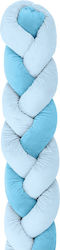 Kikka Boo Crib Bumpers Braided Inside Blue 20x210cm