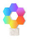 Decorative Lamp with RGB Lighting Hexagon LED White