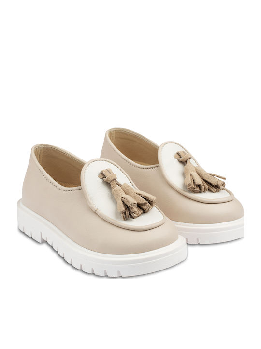 Babywalker Beige Baptism Leather Soft Sole Mocc...