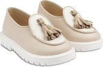 Babywalker Beige Baptism Leather Soft Sole Moccasins