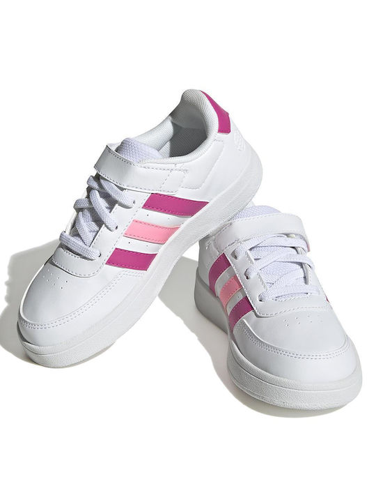 Adidas Παιδικά Sneakers Breaknet Court για Κορίτσι Cloud White / Core Pink