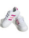 Adidas Încălțăminte Sport pentru Copii talpa joasa Breaknet Court Cloud White / Core Pink