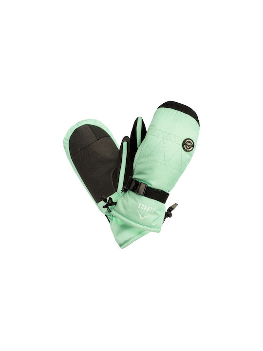 Elbrus Sheena Mittens Γυναικεία Γάντια Σκι & Snowboard Πράσινα