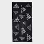 Adidas Branded MH TWL Beach Towel Black 100x50cm
