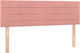 vidaXL Stoff Kopfstütze für Betten Rosa 144x78cm