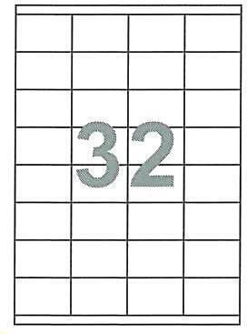 Next 3200 Self-Adhesive Rectangular A4 Labels 52.5x35mm