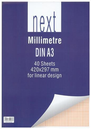 Next Set 10 Bloc Notes 40 Foi A3 Hârtie grafică