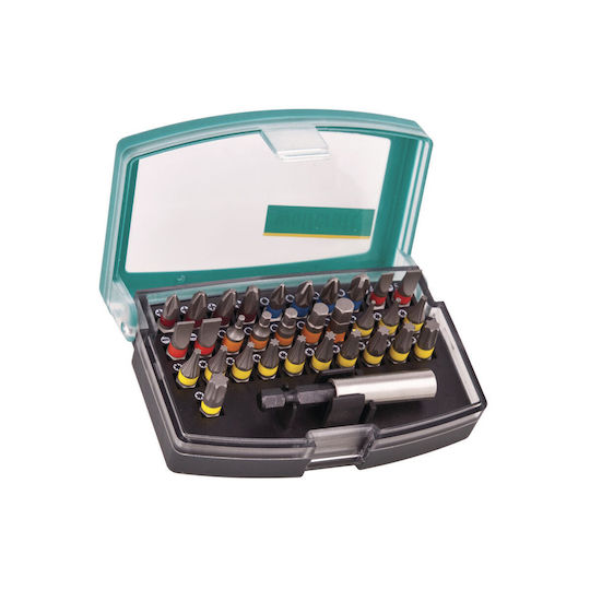 Wolfcraft Set 32 Schraubendreher-Bits E-Commerce-Website / Torx / Gerade / Stern / Kreuz