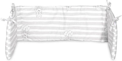 Lorelli Striped Crib Bumpers Classic Inside Gray 26x143cm