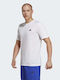 Adidas Train Essentials Comfort Αθλητικό Ανδρικό T-shirt Λευκό με Λογότυπο