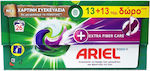 Ariel All in 1 Extra Fiber Care Laundry Detergent 2x13 Measuring Cups 1+1 Free