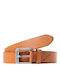 Men's Belt Leather Tabac Brown