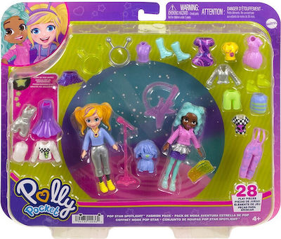 Mattel Jucărie Miniatură Polly Pocket Pop Star Spotlight Moda pentru 4+ Ani