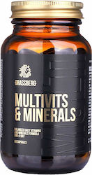 Grassberg Multivits & Minerals Multivitamin for Immune System Boost, Hair & Skin 60 caps