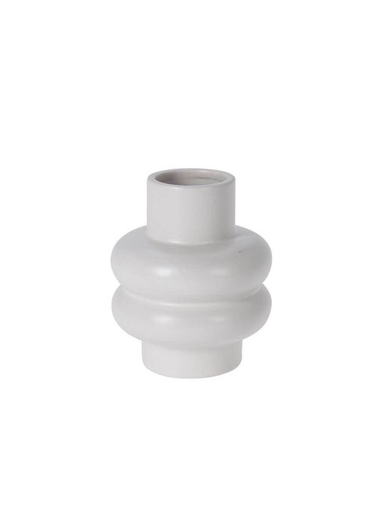 Zaros Διακοσμητικό Βάζο Keramik Dolomite White 12.5x12.5x15.2cm 1Stück