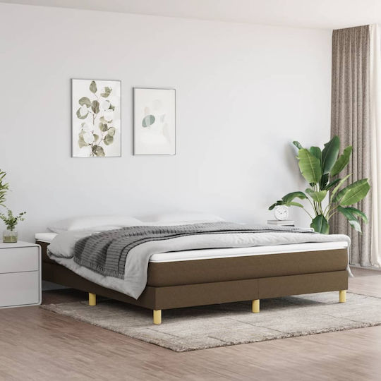 Uppstoffbett Übergröße Mit Stoff Dunkelbraune Mit Lattenrost & Mit Matratze 160x200cm