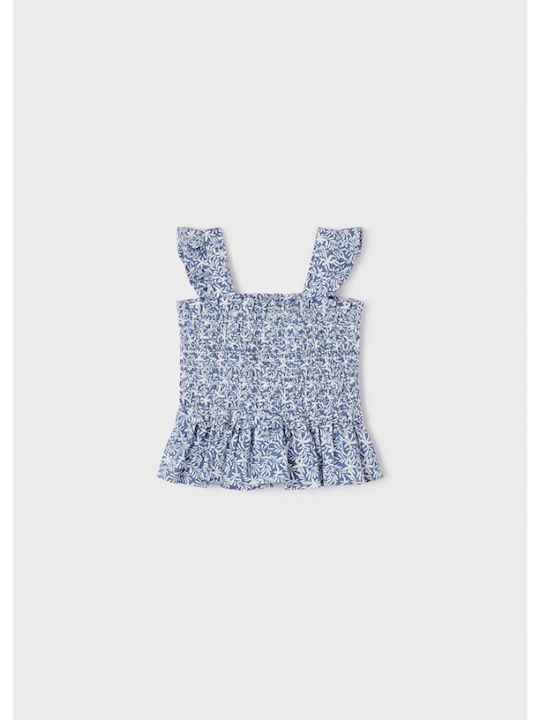 Mayoral Kids Blouse Sleeveless Blue