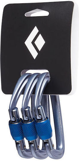 Black Diamond Hotforge Screwgate Safety Carabiner Grey 3pcs