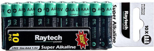 RayTech Super Αλκαλικές Μπαταρίες AAA 1.5V 10τμχ