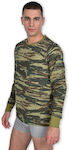 Long Sleeve Set Greek Camouflage Sweatshirt Khaki