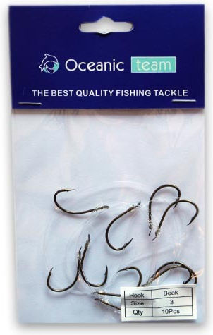 Oceanic Fishing Hooks Set 20pcs No10