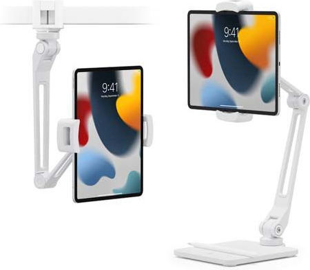 Twelve South Hover Bar 2 Tabletständer mit Verlängerungsarm bis 15" in Weiß Farbe