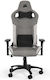 Corsair T3 Rush Fabric (2023) Υφασμάτινη Καρέκλα Gaming με Ρυθμιζόμενα Μπράτσα Γκρι/Λευκό