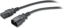 APC IEC C13 - IEC C14 Cable 2.5m Μαύρο (AP9870)