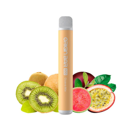 Aspire Origin Bar Ηλεκτρονικό Τσιγάρο μιας Χρήσης Εισπνοών Guava Mix 2ml 20mg Μπεζ