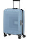 American Tourister Aerostep Βαλίτσα Ταξιδίου Καμπίνας Σκληρή Γκρι με 4 Ρόδες Ύψους 55εκ.