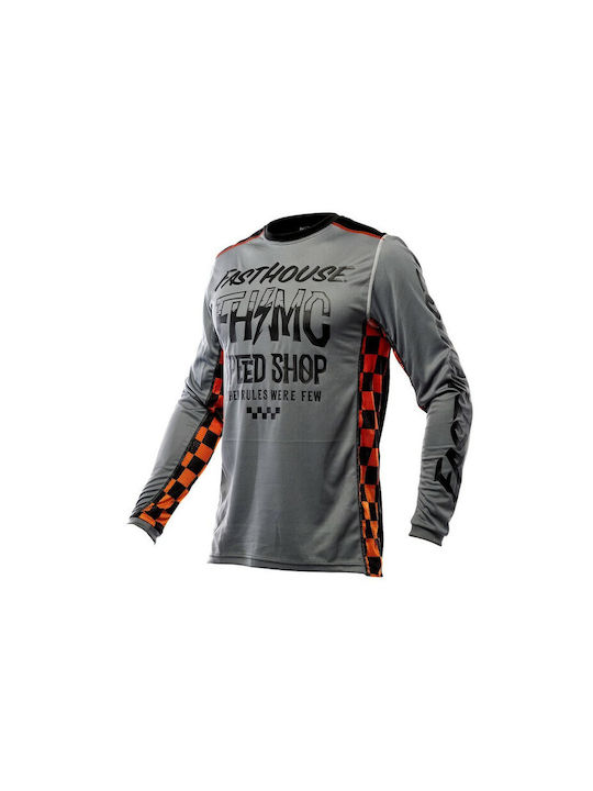 Fasthouse Grindhouse Brute Pentru bărbați Tricou Motocross Mânecă lungă Gri Culoare