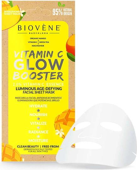 Biovene Vitamin C Glow Booster Sheet Mask 20ml