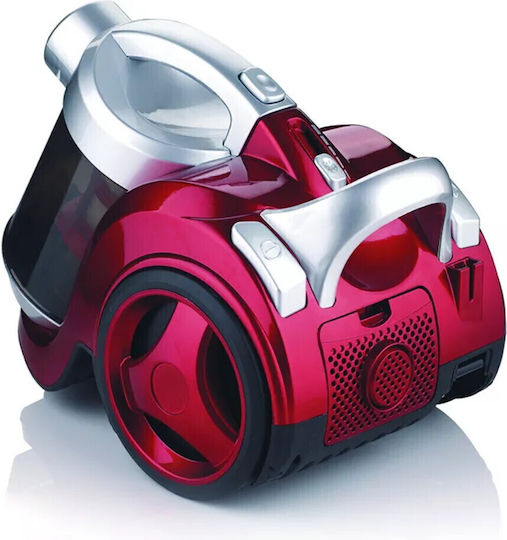 Raf R8662r Ηλεκτρική Σκούπα 1200W με Κάδο 3lt Κόκκινη