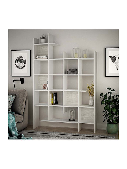 Bookcase Manco White 122x25.5x188cm