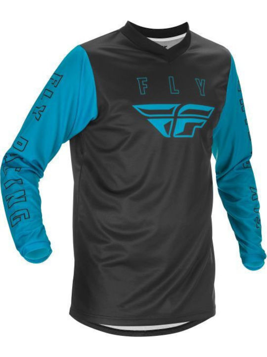 Fly Racing F-16 Ανδρική Μπλούζα Motocross Μακρυμάνικη Black/Blue